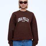 ENA PELLY - Mila Oversized Sweater - Chocolate