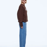 ENA PELLY - Mila Oversized Sweater - Chocolate