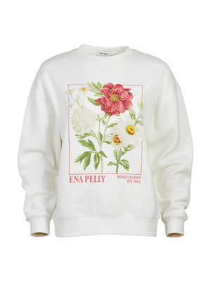 Ena Pelly - Bouquet Relaxed Sweater - Vintage White