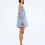 ENA PELLY - Lia Spliced Denim Dress - Indigo Splice