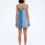 ENA PELLY - Lia Spliced Denim Dress - Indigo Splice
