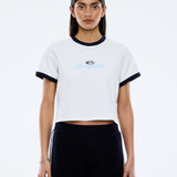 ENA PELLY - Relaxed Ena Sports Baby Tee - Vintage White