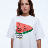 ENA PELLY - Watermelon Tee - Vintage White
