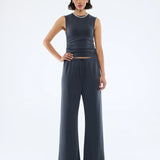 ENA PELLY - Nella Soft Jersey Tank - Vintage Black