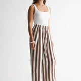 ELKA COLLECTIVE - Lumi Pant - Chocolate Stripe