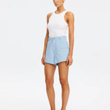 KIVARI - Evie Denim Short - Sky