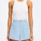 KIVARI - Evie Denim Short - Sky