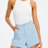 KIVARI - Evie Denim Short - Sky