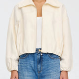 KIVARI - Cass Cropped Jacket - Ivory