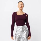 MOSSMAN - Soho Top - Burgundy