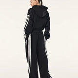 P.E NATION - Flip Size Zip Thru Hoodie - Black