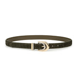 SANCIA - The Vincent Belt - Olive Croc
