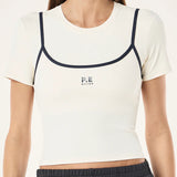 P.E NATION - Forward SS Tee - Whisper White