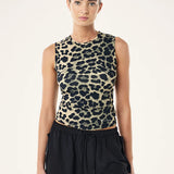 P.E NATION - Foundation Muscle Tank - Leopard Print