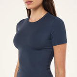 P.E NATION - Foundation S/S Tee - Marine Blue / Whisper White