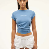 P.E NATION - Fragment Tee - Washed Cornflower Blue