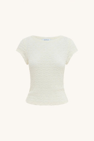 Rowie - Galo Daisy Lace Tee - Creme