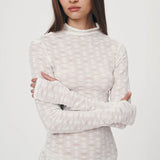 ROWIE - Galo Flower Lace Mini Dress - Creme