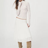 ROWIE - Galo Flower Lace Top - Creme