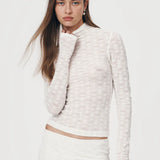 ROWIE - Galo Flower Lace Top - Creme