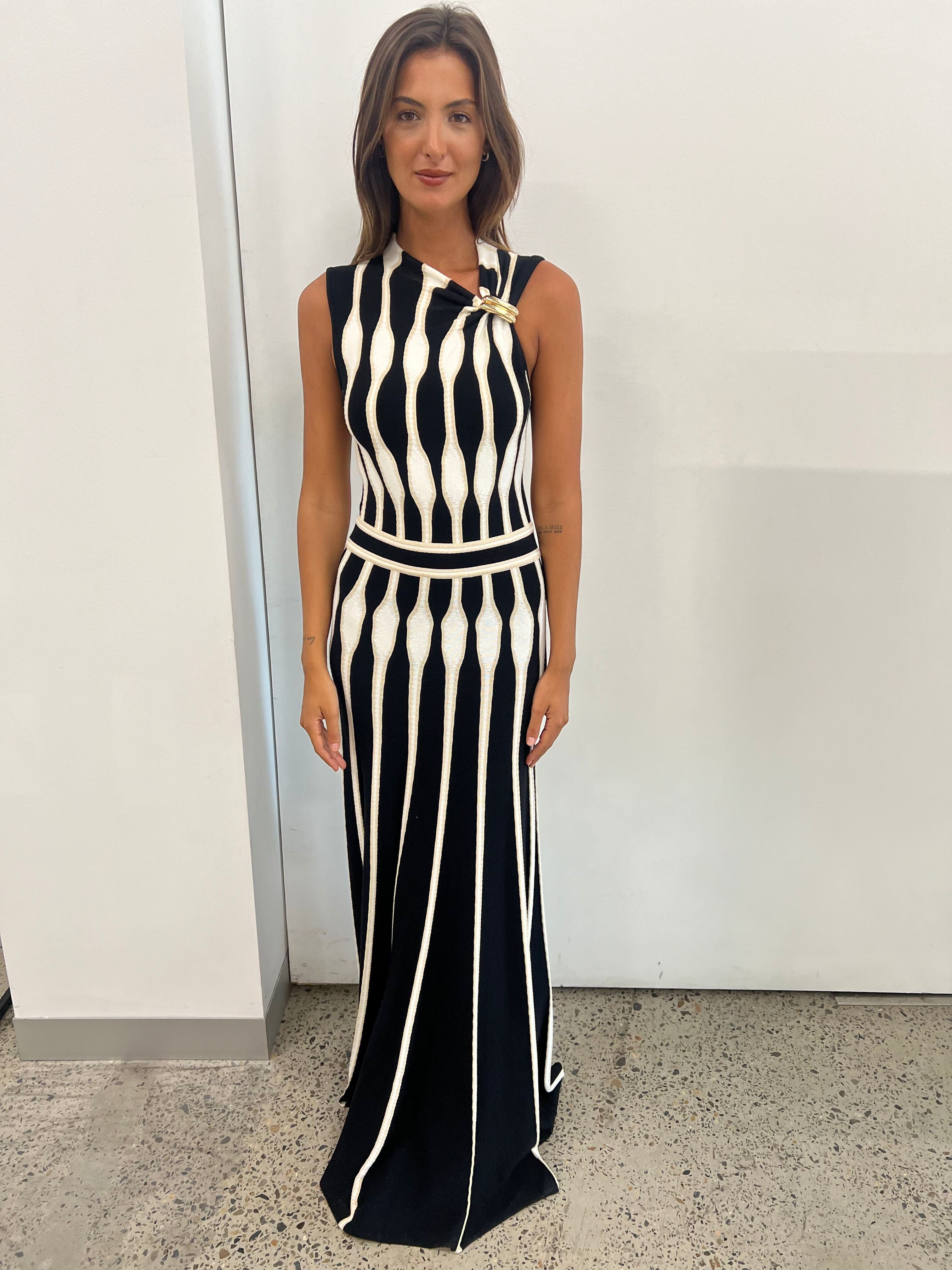 ACLER - Beaford Midi Dress - Black/Ecru Gigi Belle Boutique ACLER - Beaford Midi Dress - Black/Ecru Gigi Belle Boutique
