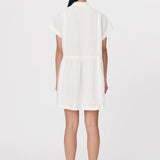ROWIE - Gina Linen Mini Dress - Bone