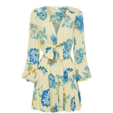 KIVARI - Giselle Tie Front Mini Dress