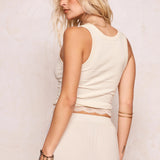 SPELL - Zoe Singlet Top - Vintage Cream