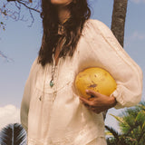 SPELL - Ines Boho Blouse - Light Sand