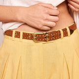 SPELL - Tempest Studded Suede Belt - Tan