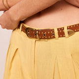 SPELL - Tempest Studded Suede Belt - Tan