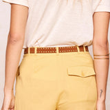 SPELL - Tempest Studded Suede Belt - Tan