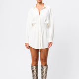 MOSSMAN - Good Intentions Mini Dress - White