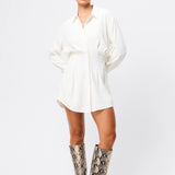 MOSSMAN - Good Intentions Mini Dress - White