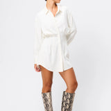 MOSSMAN - Good Intentions Mini Dress - White