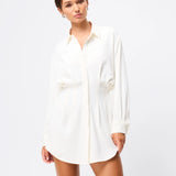 MOSSMAN - Good Intentions Mini Dress - White