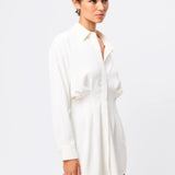 MOSSMAN - Good Intentions Mini Dress - White