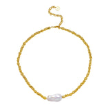 AMBER SCEATS - Grande Tulip Necklace | Gold