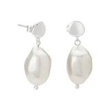 MURKANI - Halcyon - Small Pearl Earrings | Silver