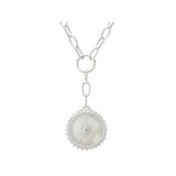 MURKANI - Halcyon - Shield Drop Necklace | Silver