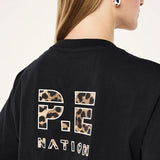 P.E NATION - Heads Up 2.0 Tee - Black / Leopard