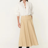 ROWIE - Anouk Midi Skirt - Khaki