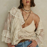 SPELL - Labyrinth Lace Blouse - Cloud Cream