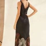 CHARLI - Solange Slip Dress - Black