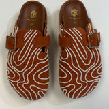 DE SIENA - Mica Fussbett Clogs - Red Suede