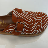 DE SIENA - Mica Fussbett Clogs - Red Suede