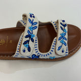 DE SIENA - Norren Beaded Fussbett - Off White Blue
