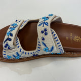 DE SIENA - Norren Beaded Fussbett - Off White Blue
