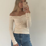 DOMINIQUE HEALY - Luella Longsleeve  - Vanilla Rib