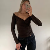 DOMINIQUE HEALY - Mae Wrap - Espresso